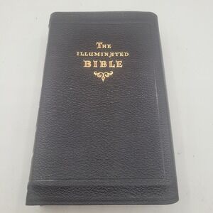 The Illuminated Bible KJV 1941 Indexed Illustrationed Columbia 1021 Original Box